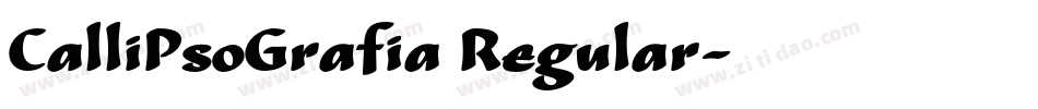 CalliPsoGrafia Regular字体转换